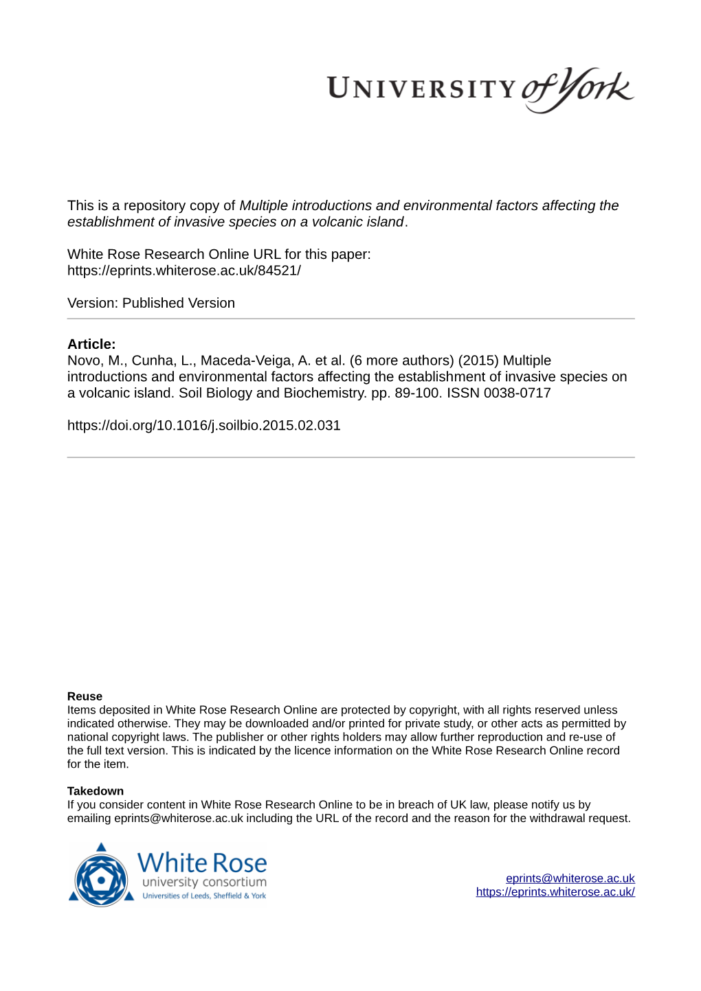 Multiple Introductions and Environmental Factors Affecting the Establishment of Invasive Species on a Volcanic Island