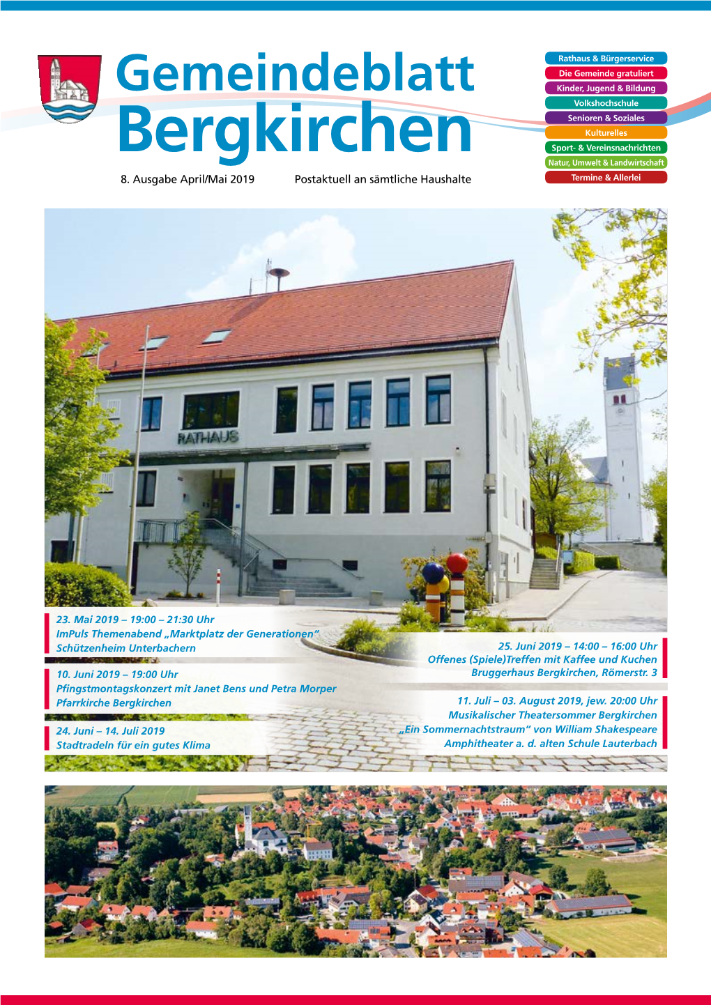 8. Ausgabe April/Mai 2019 Postaktuell an Sämtliche Haushalte Termine & Allerlei