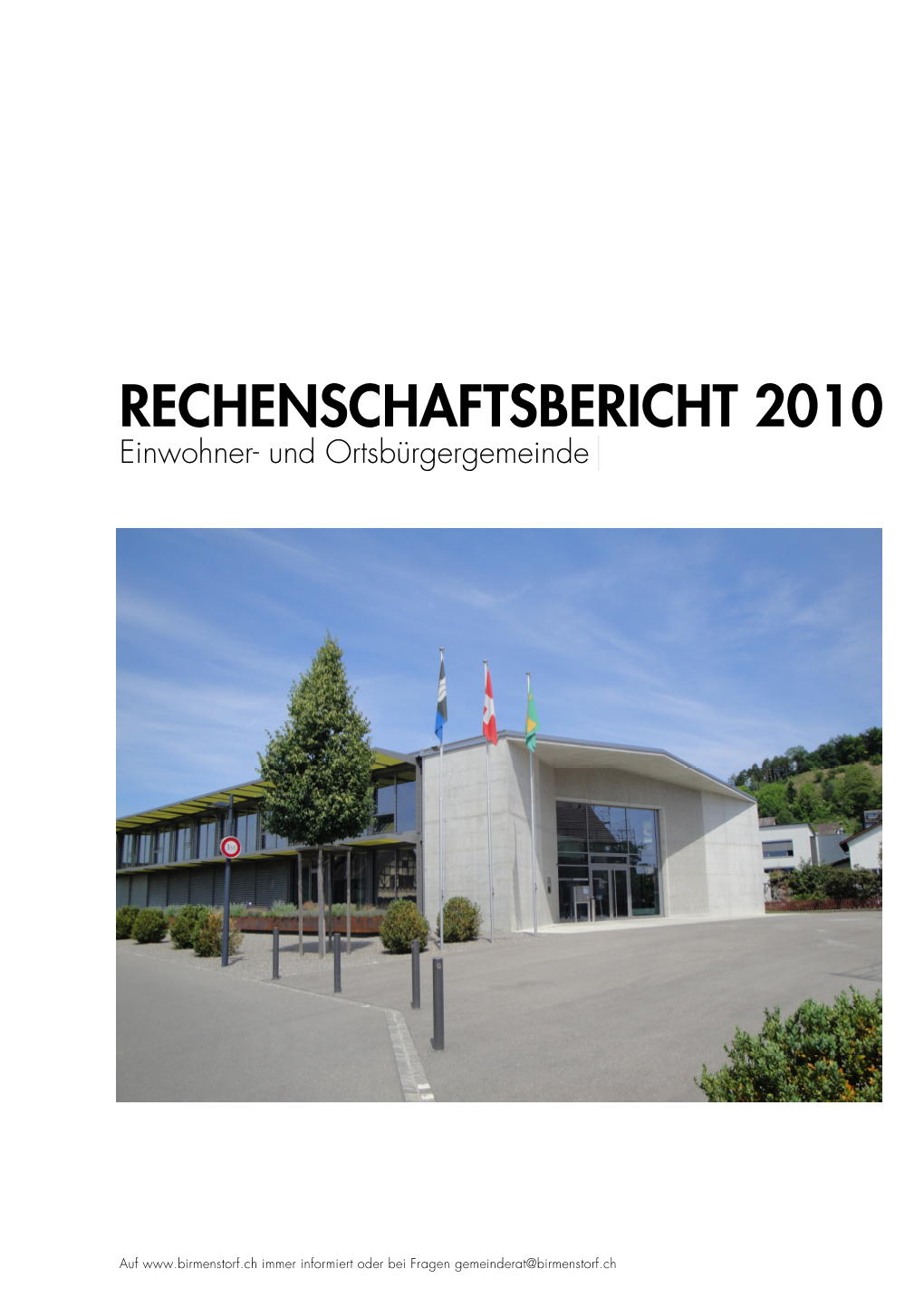 Rechenschaftsbericht 2010 1