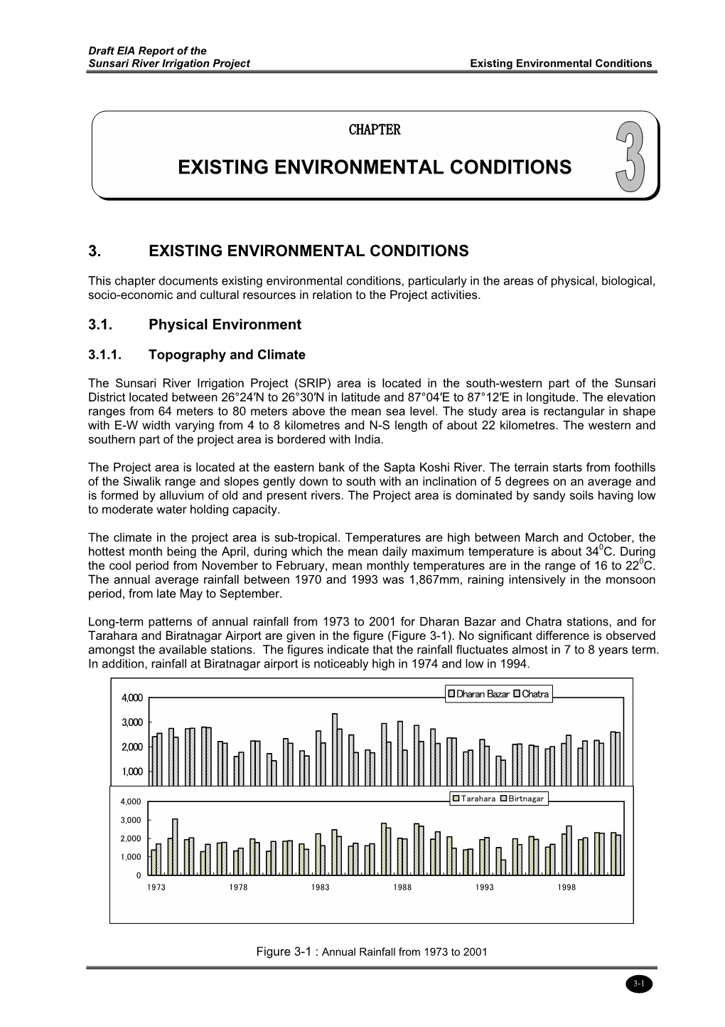 Existing Environmental Conditions