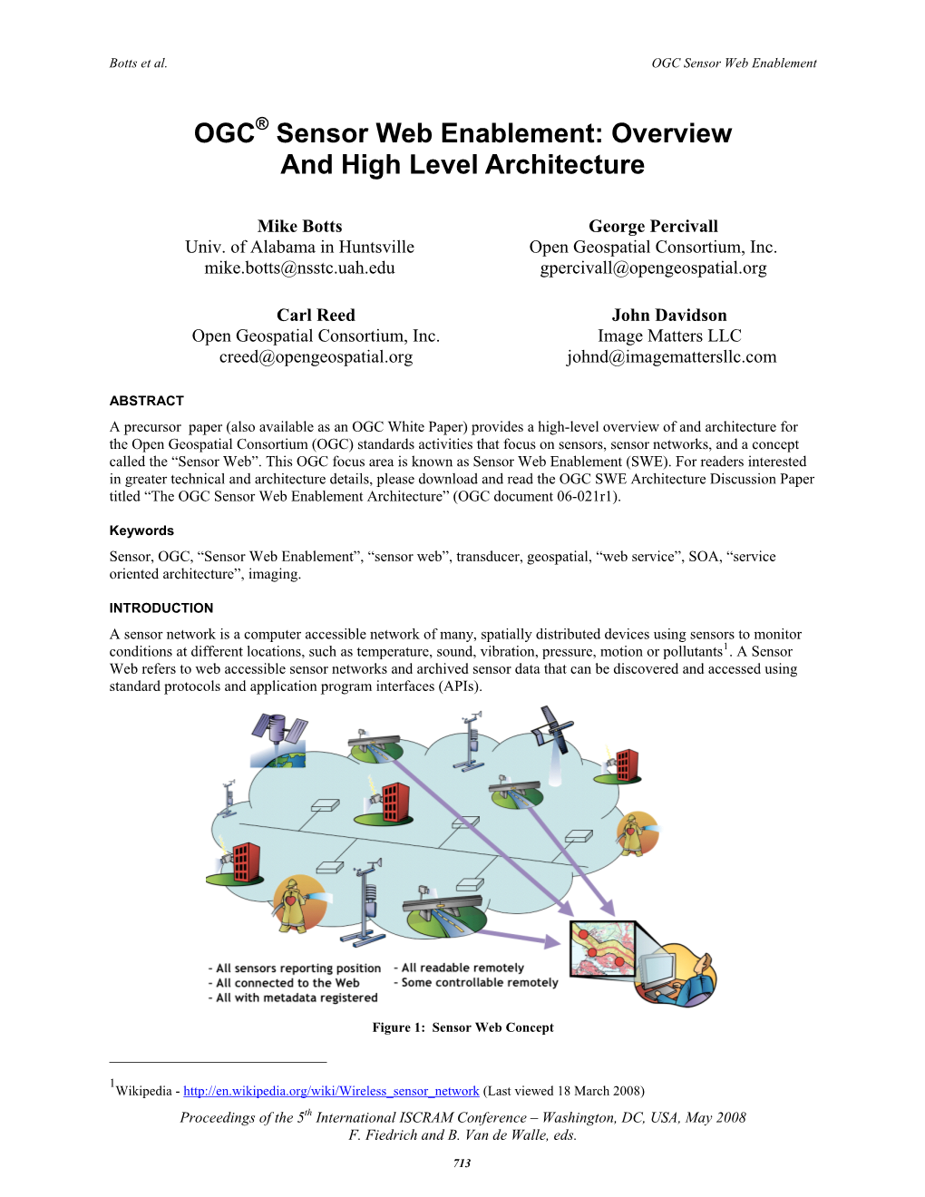 OGC Sensor Web Enablement