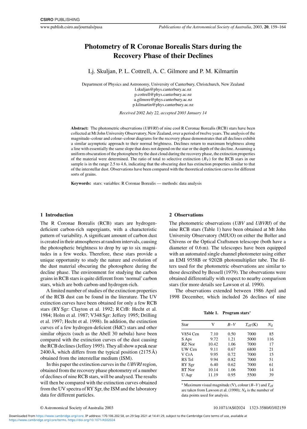 Photometry of R Coronae Borealis Stars During the Recovery Phase of Their Declines