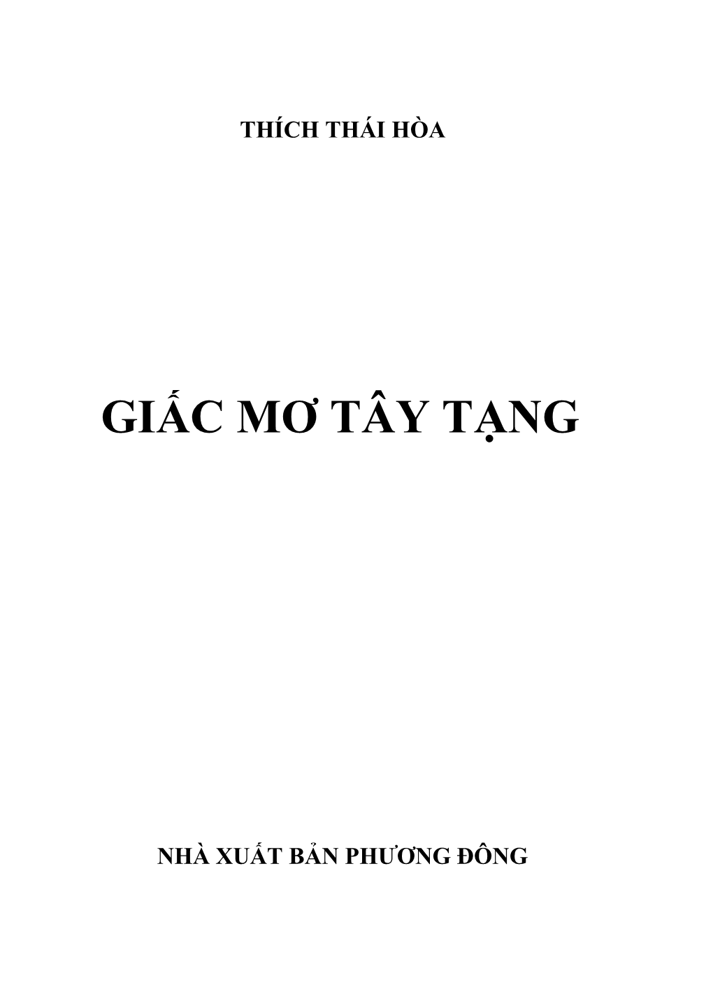 Giấc Mơ Tây Tạng