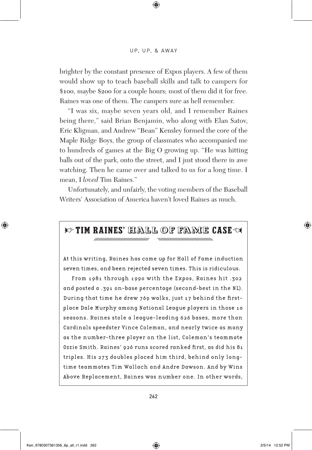 TIM RAINES' HALL of FAME CASE (Pdf)