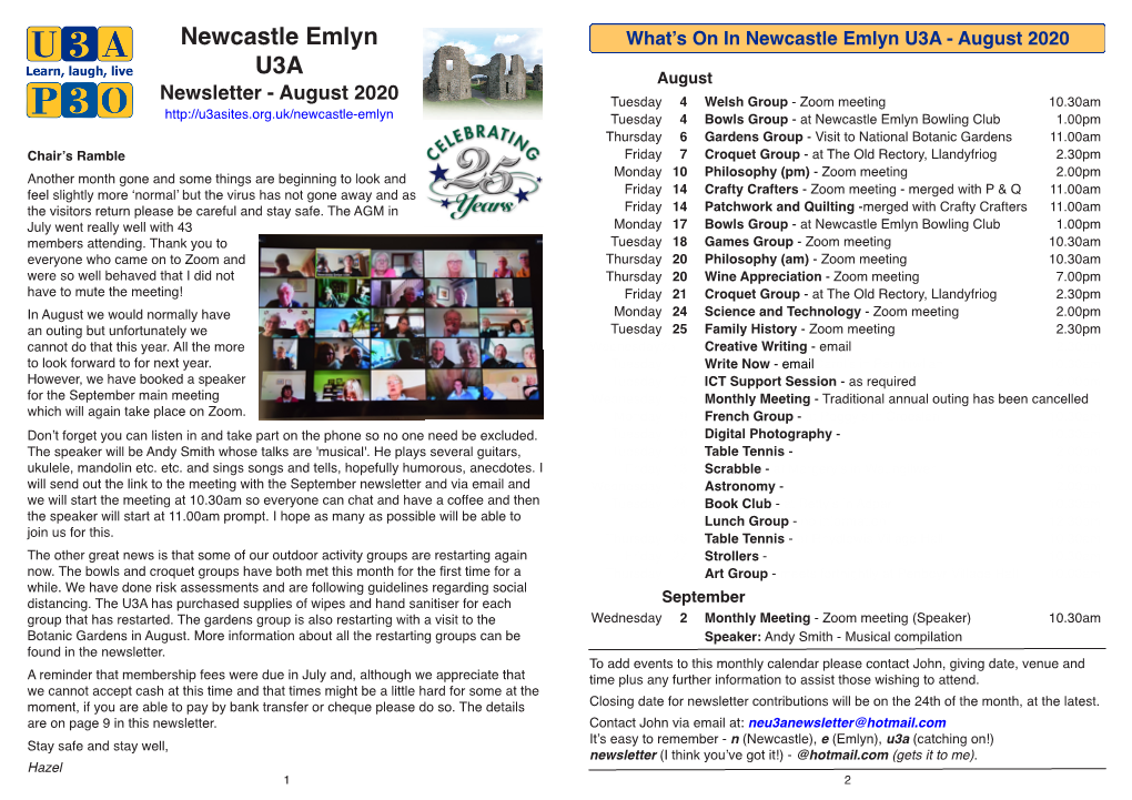 What's on in Newcastle Emlyn