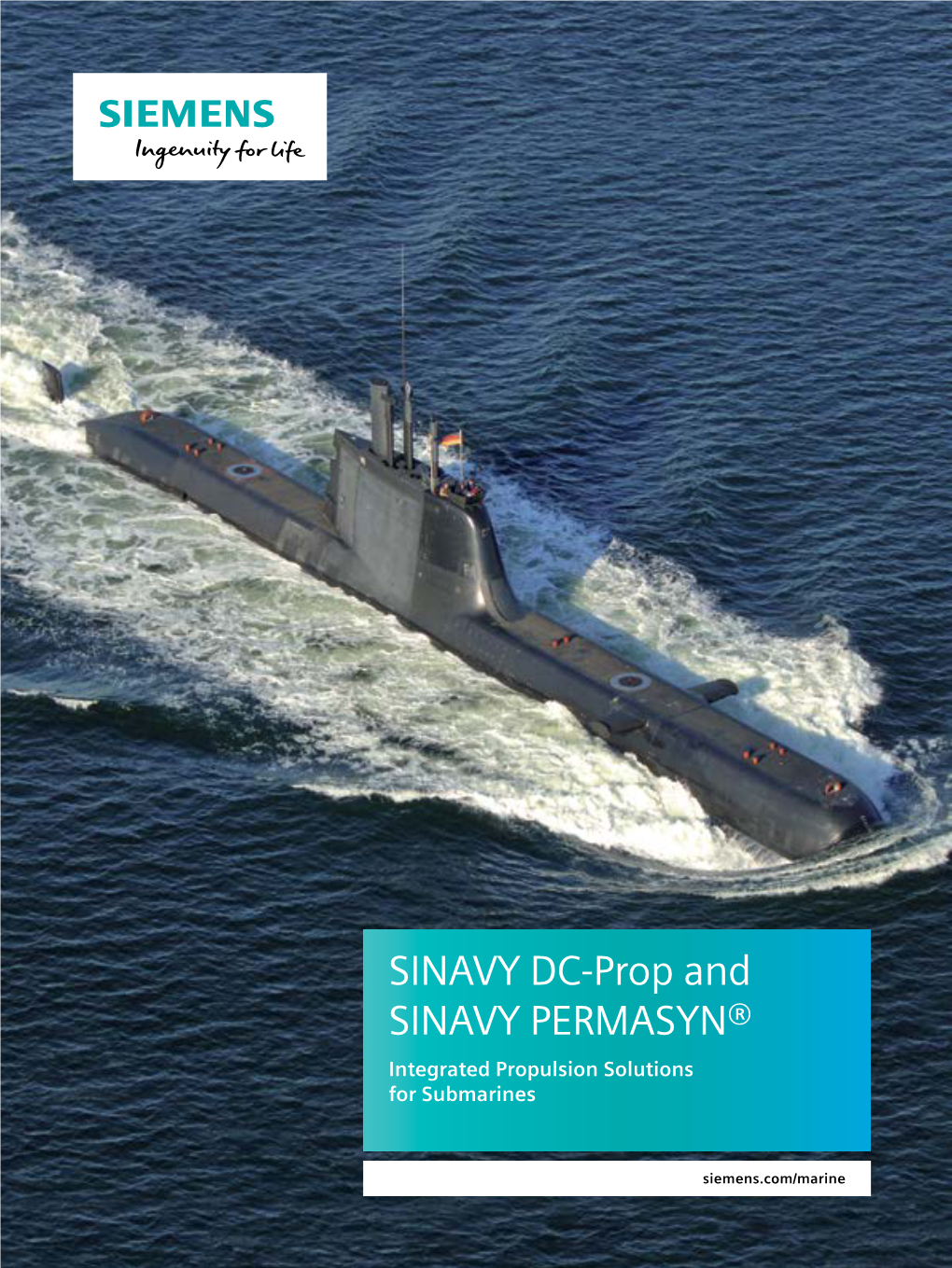 SINAVY DC-Prop and SINAVY PERMASYN® Integrated Propulsion Solutions for Submarines
