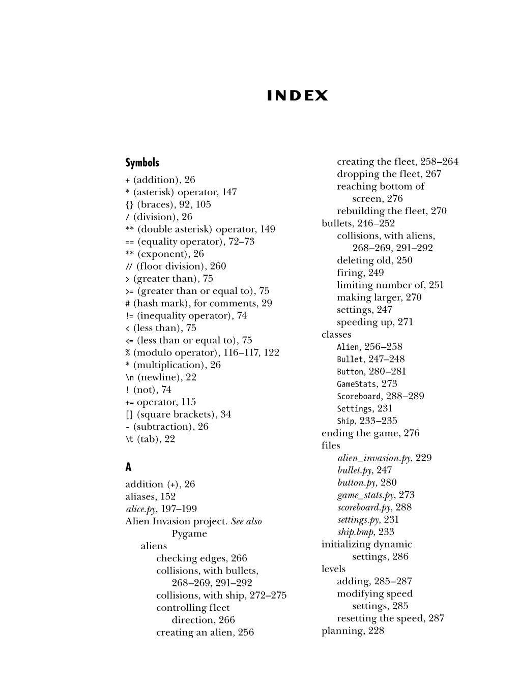 View the Index