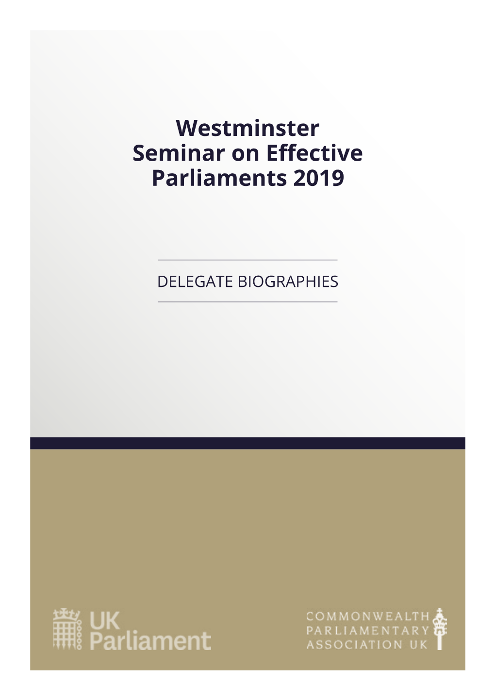 Westminster Seminar on Effective Parliaments 2019