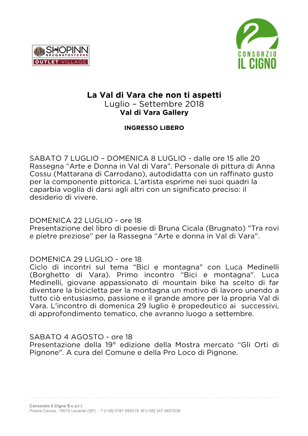 La Val Di Vara Che Non Ti Aspetti Luglio – Settembre 2018 Val Di Vara Gallery