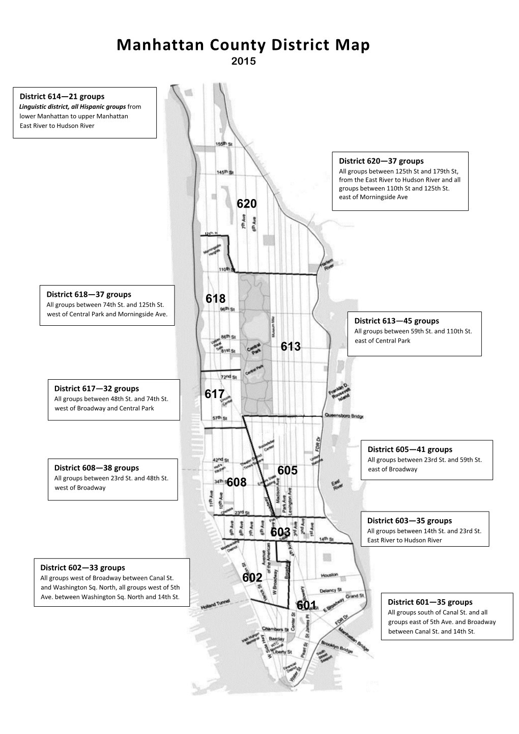 Manhattan County District Map 2015