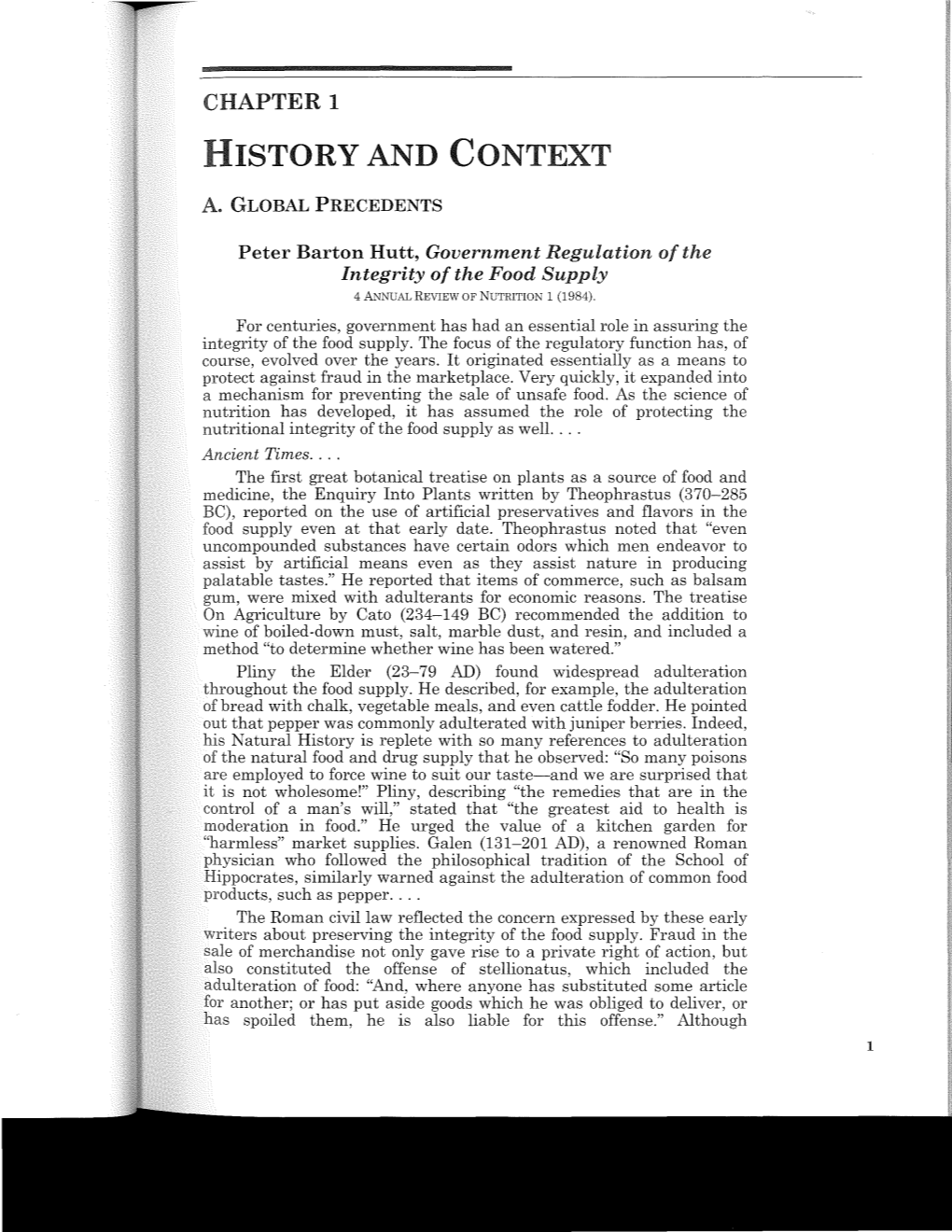 History and Context