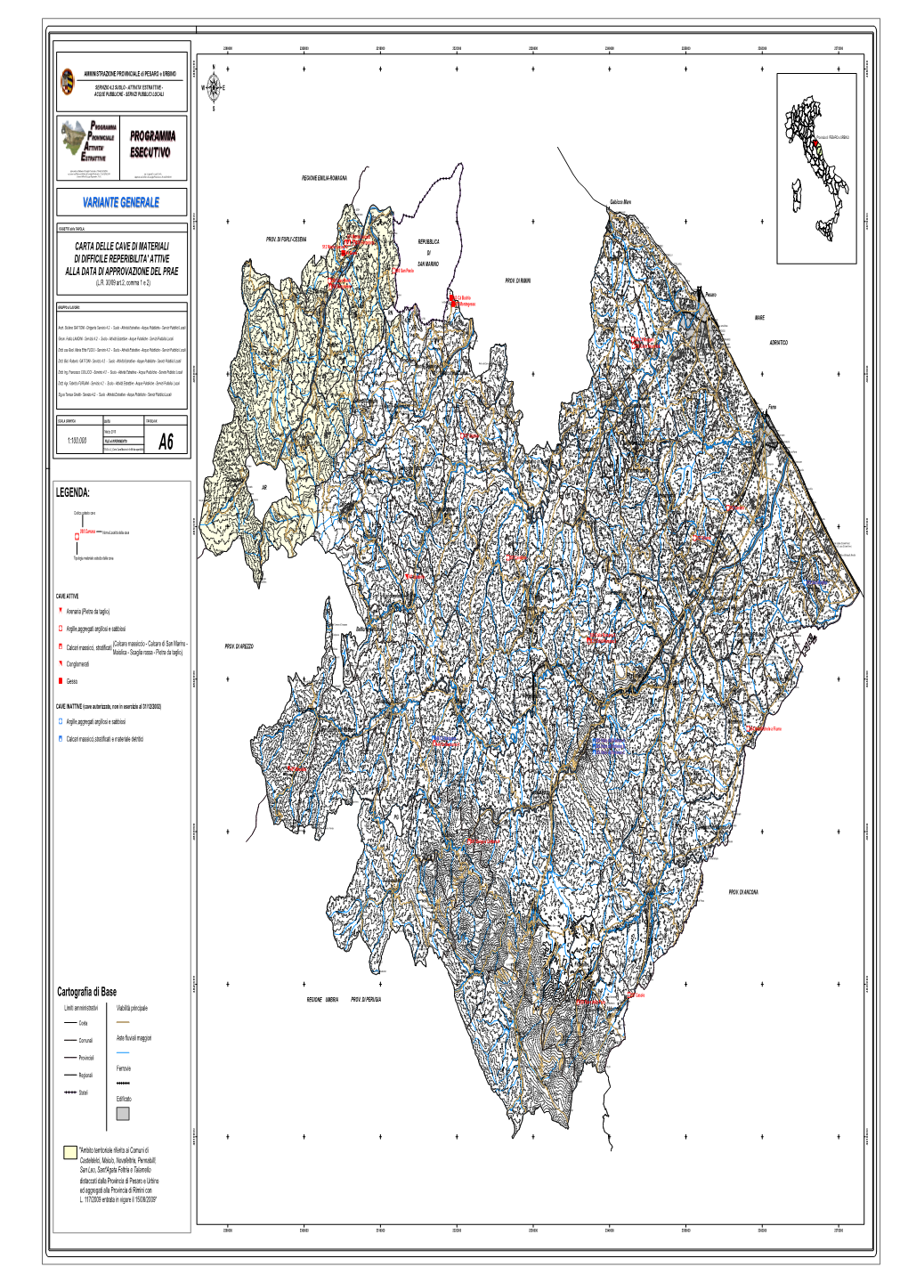 TAVOLA A6 Carta Cave Materiali Di Difficile Reperibilità