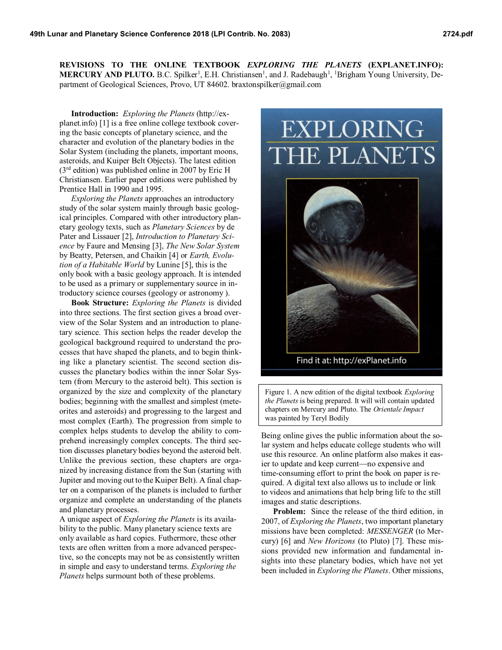 Revisions to the Online Textbook Exploring the Planets (Explanet.Info): Mercury and Pluto