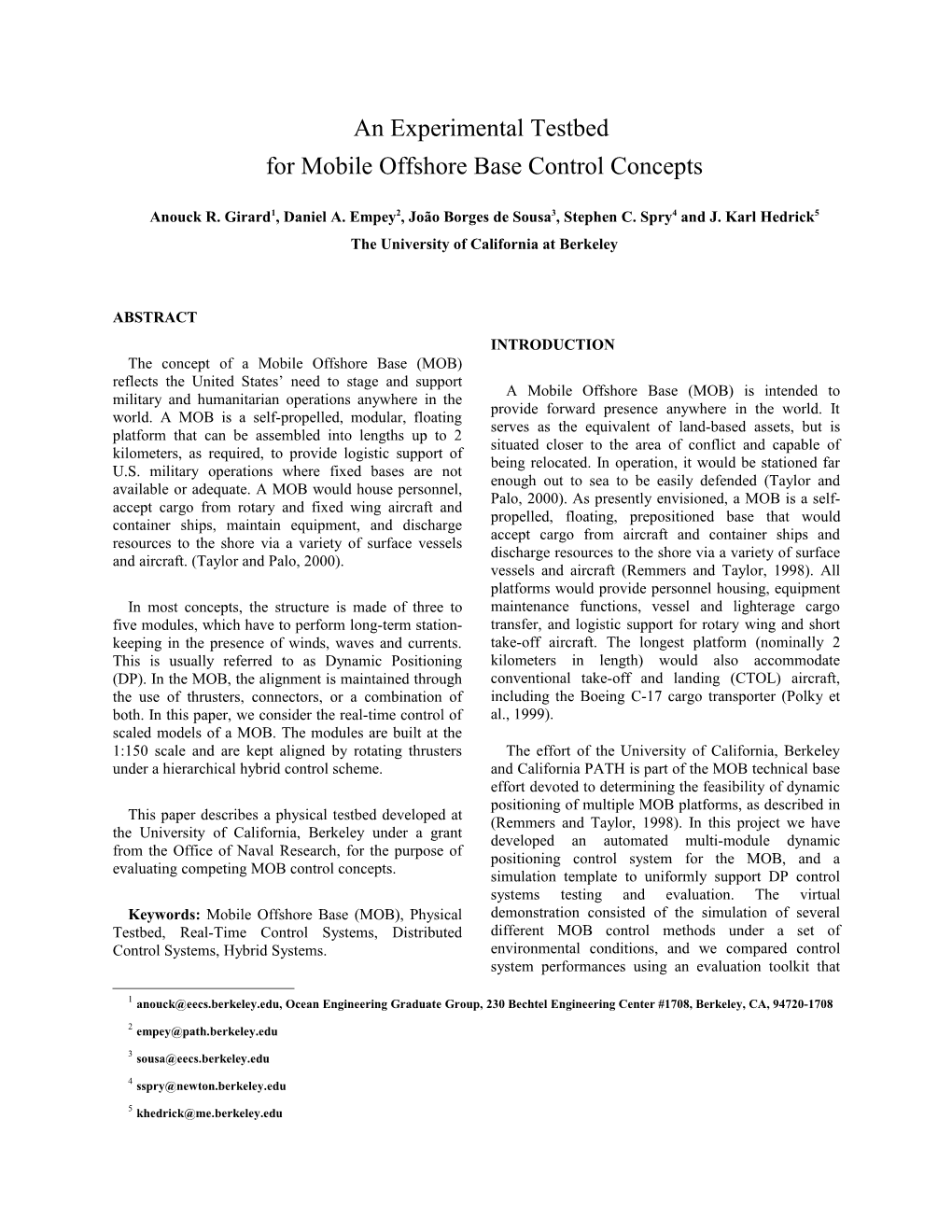 Mobile Offshore Base UJNR Paper