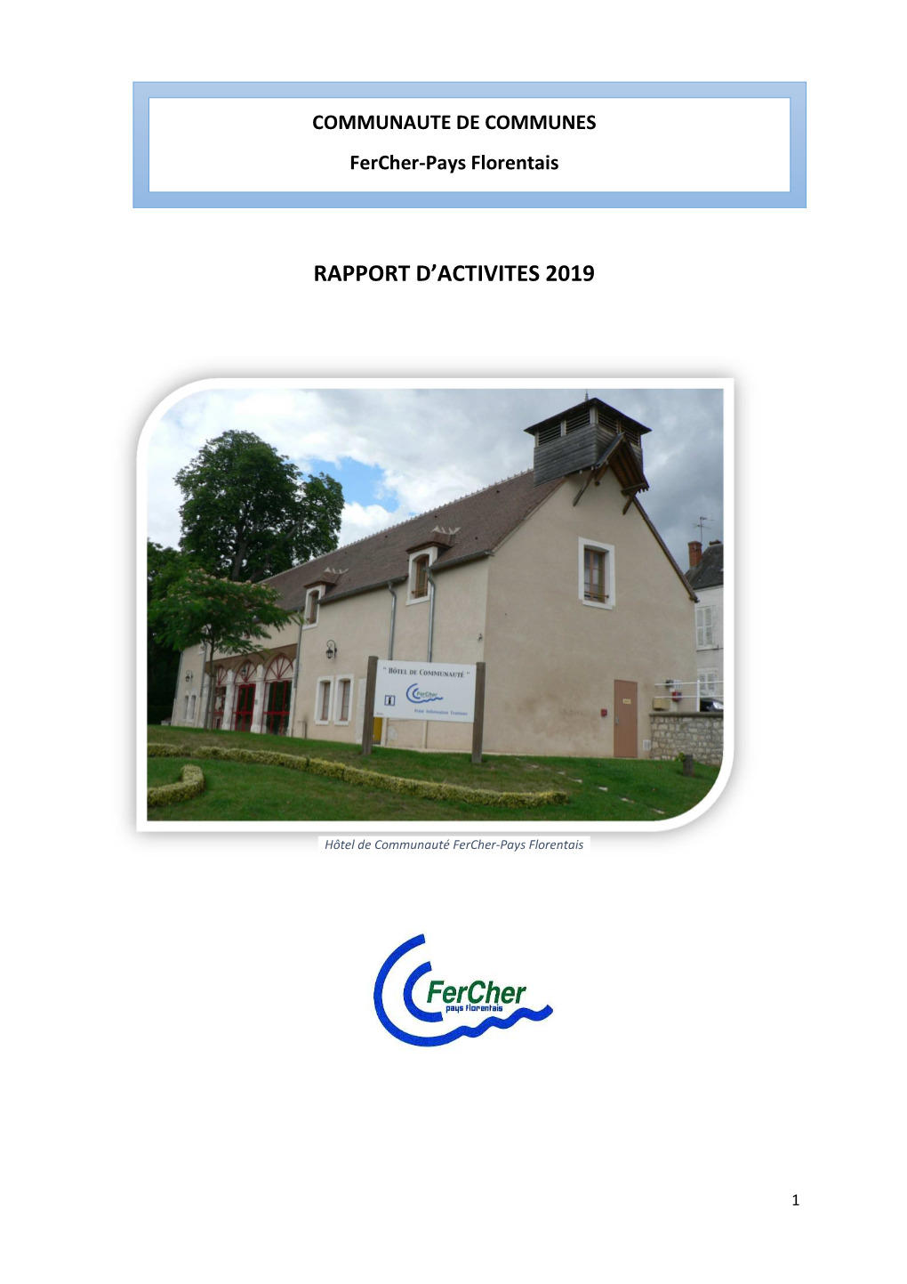 1 Rapport D'activités 2019