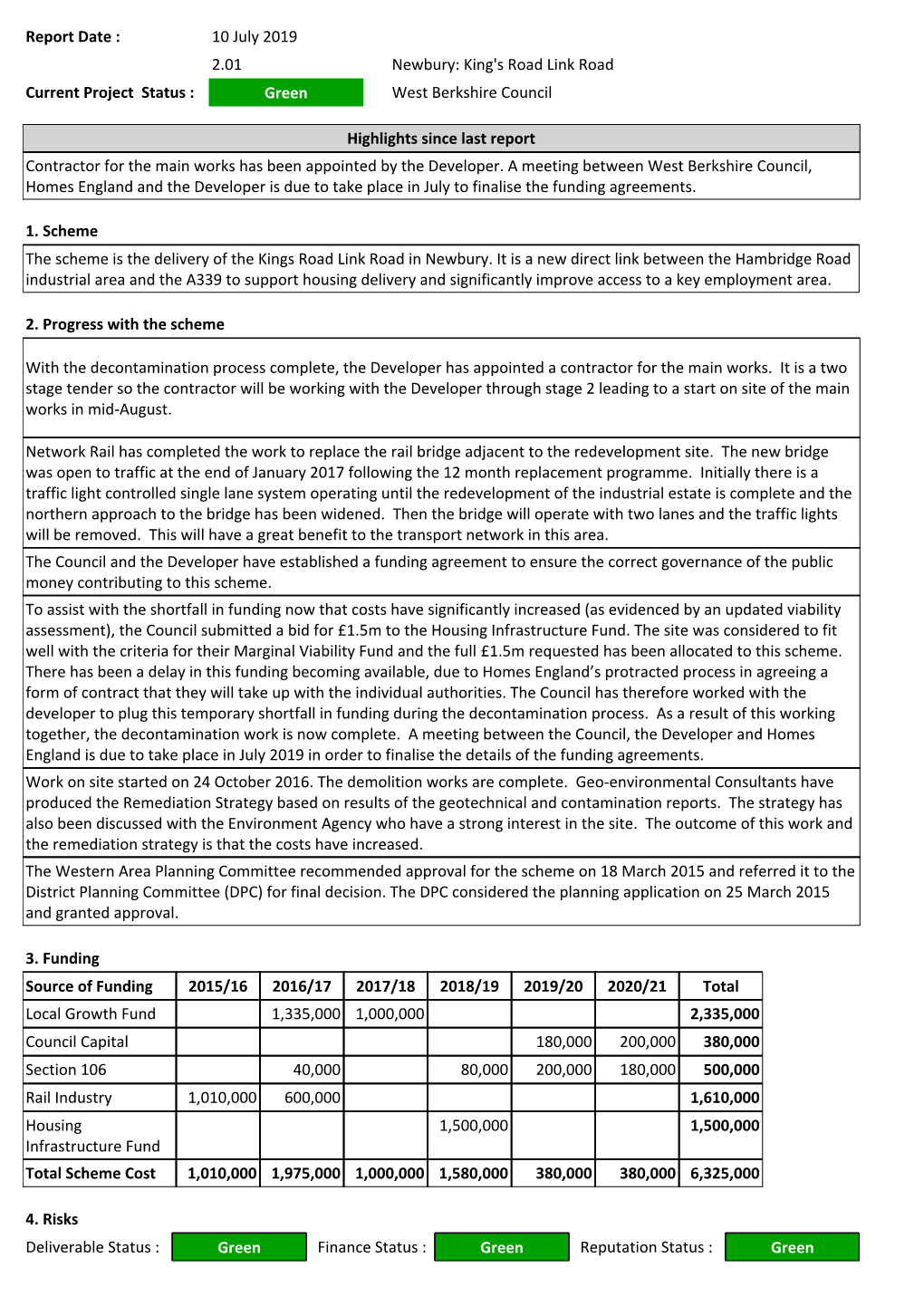 Item 6 Appendix 1 Composite Scheme Reports