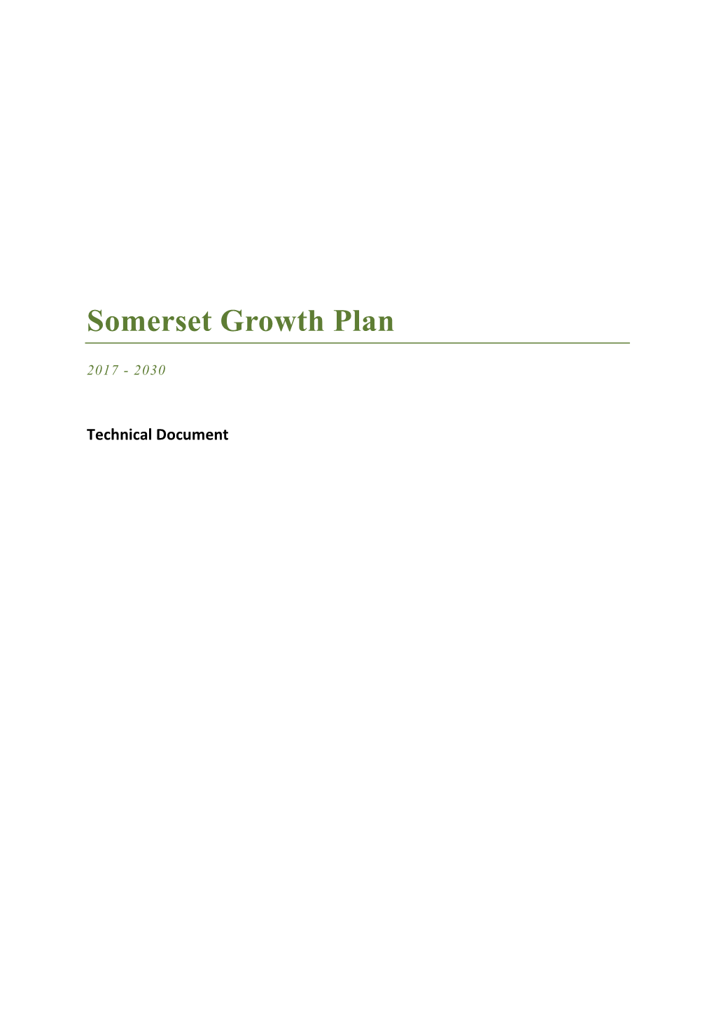 Somerset Growth Plan