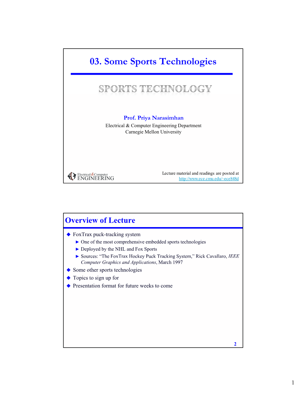 03. Some Sports Technologies
