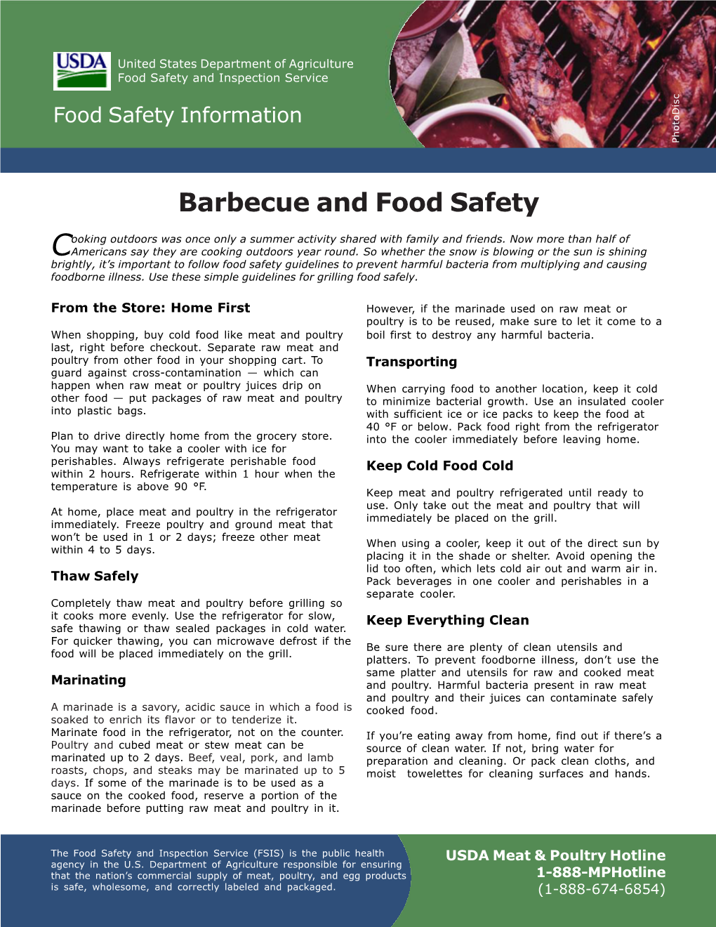 Barbecue Food Safety