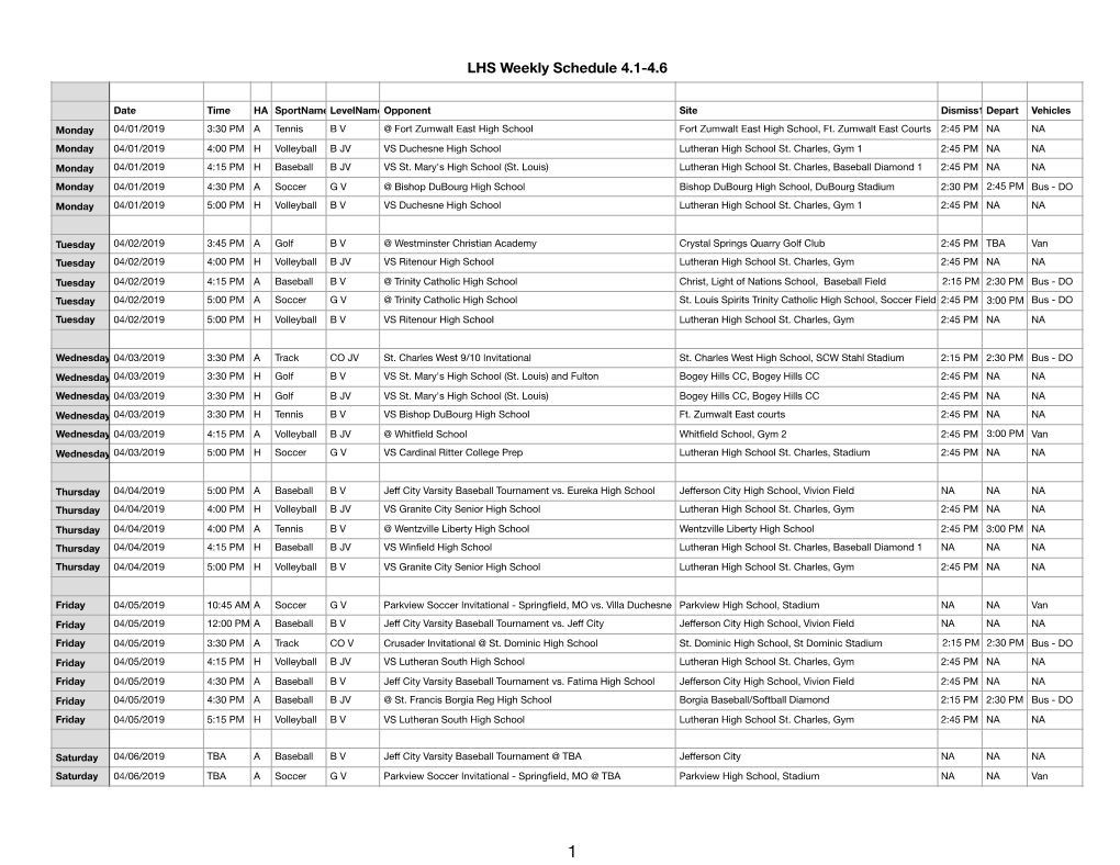 LHS Weekly Schedule 4.1-4.6