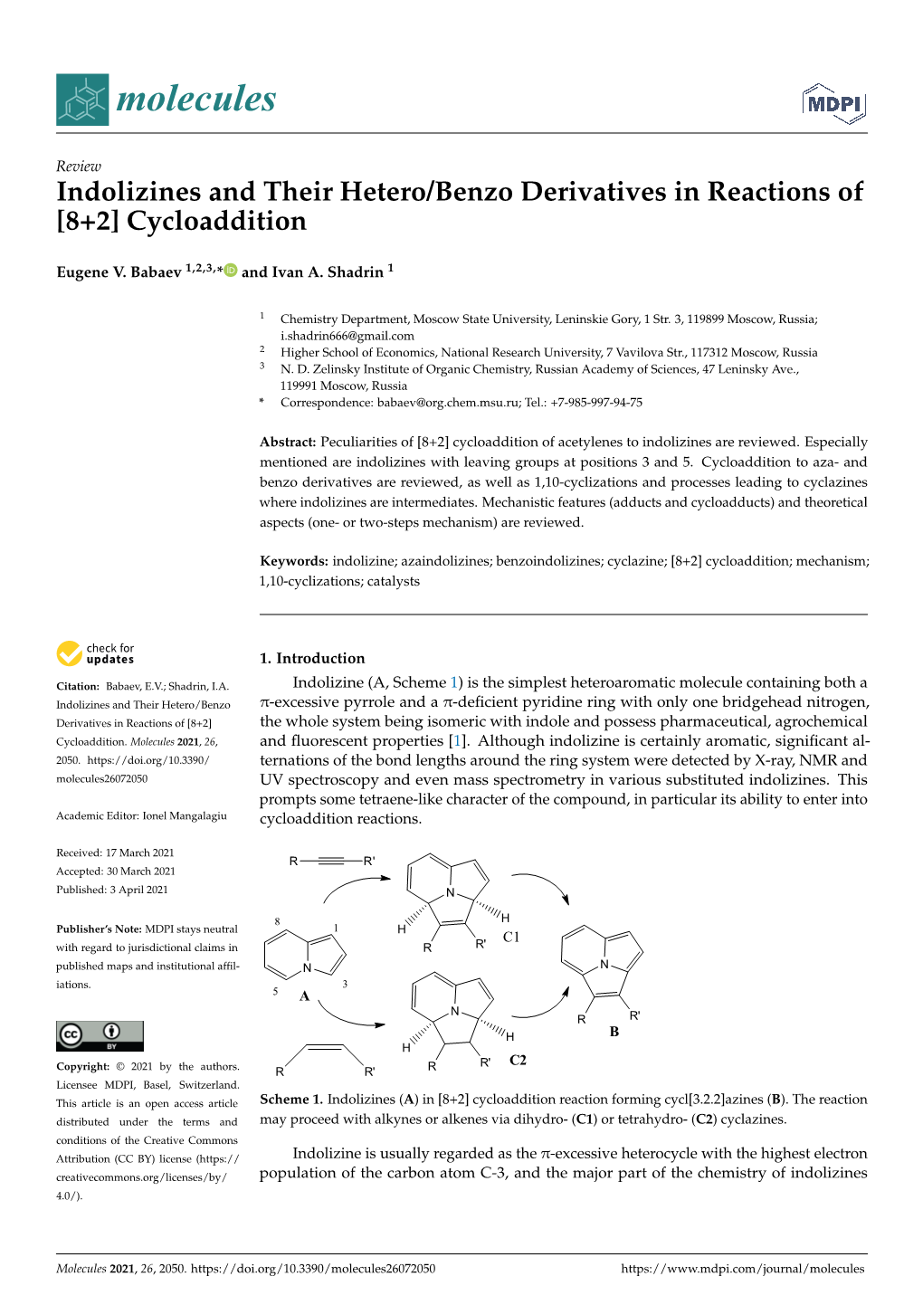 Cycloaddition