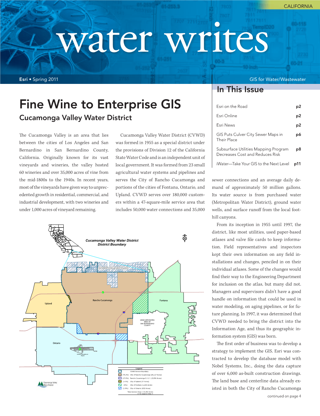 Water Writes Spring 2011 Newsletter