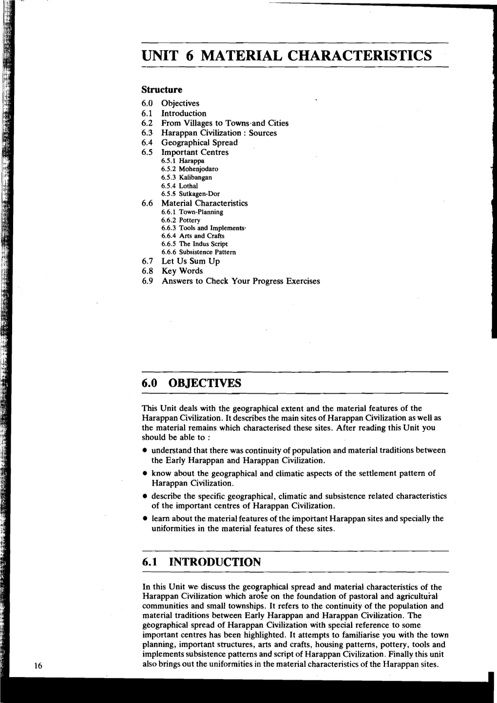 Unit 6 Material Characteristics