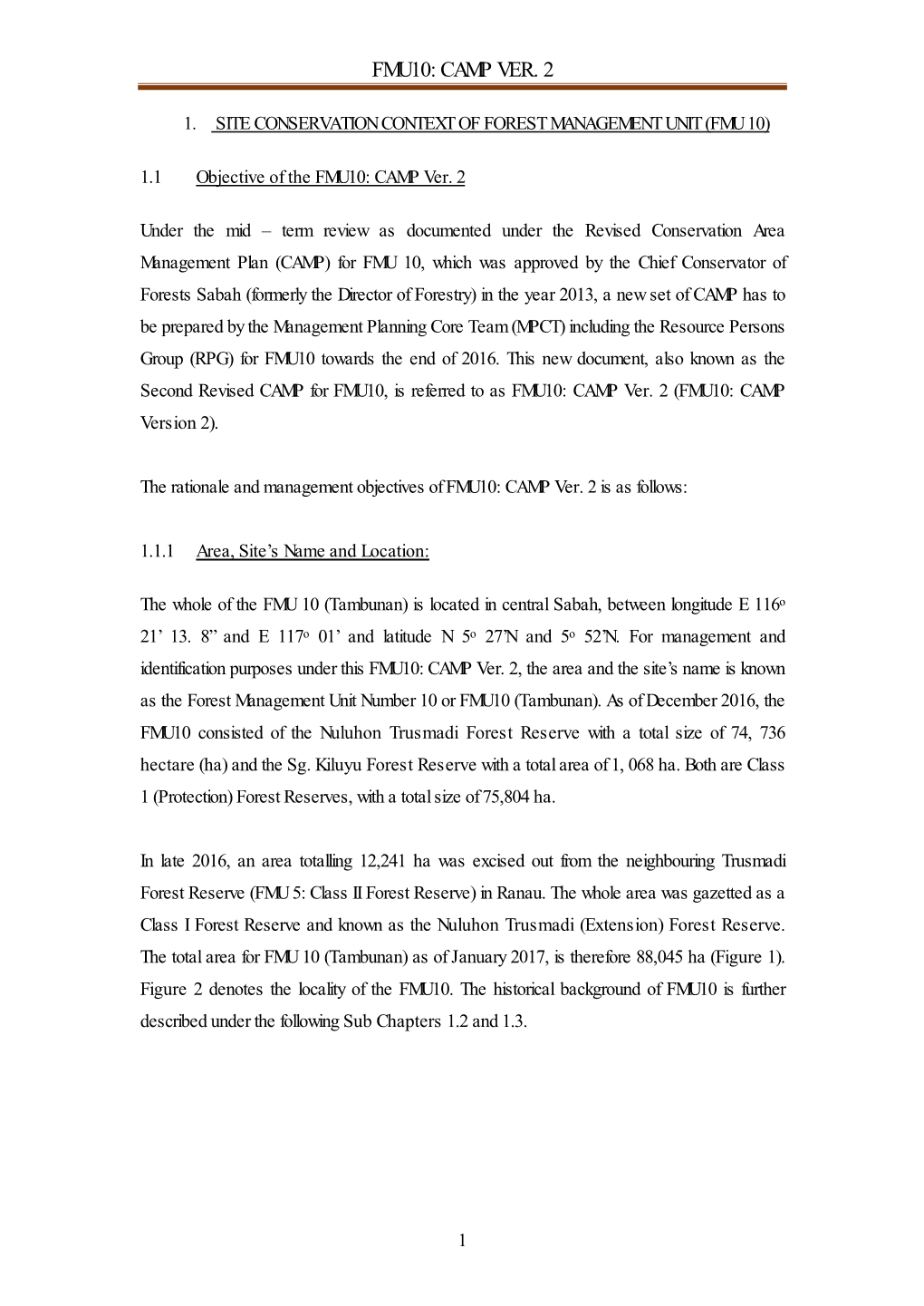 Conservation Area Management Plan