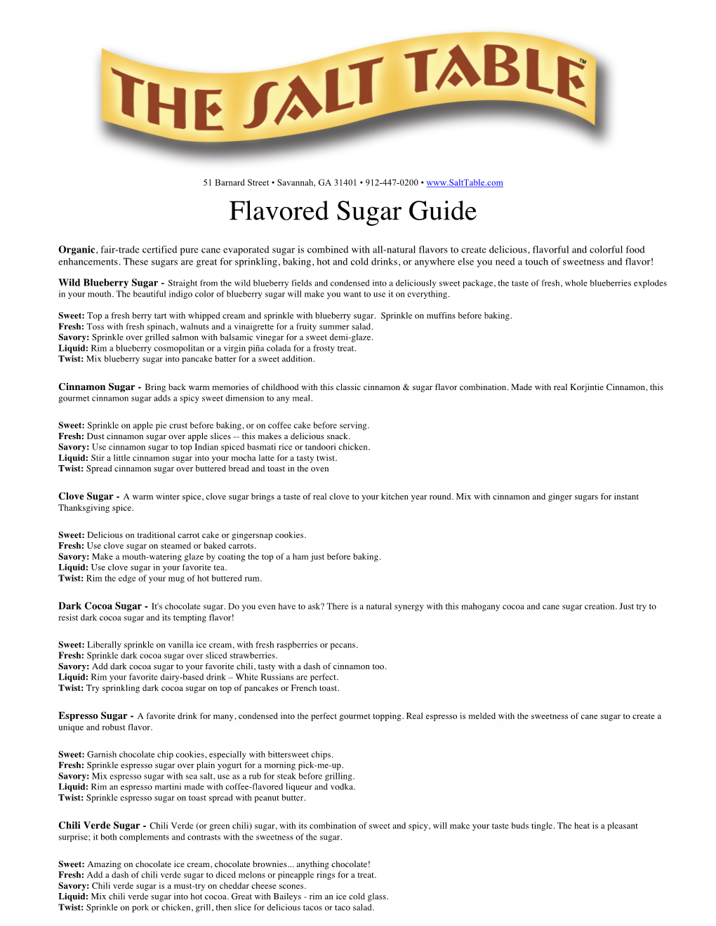 Exotic Sugar Guide