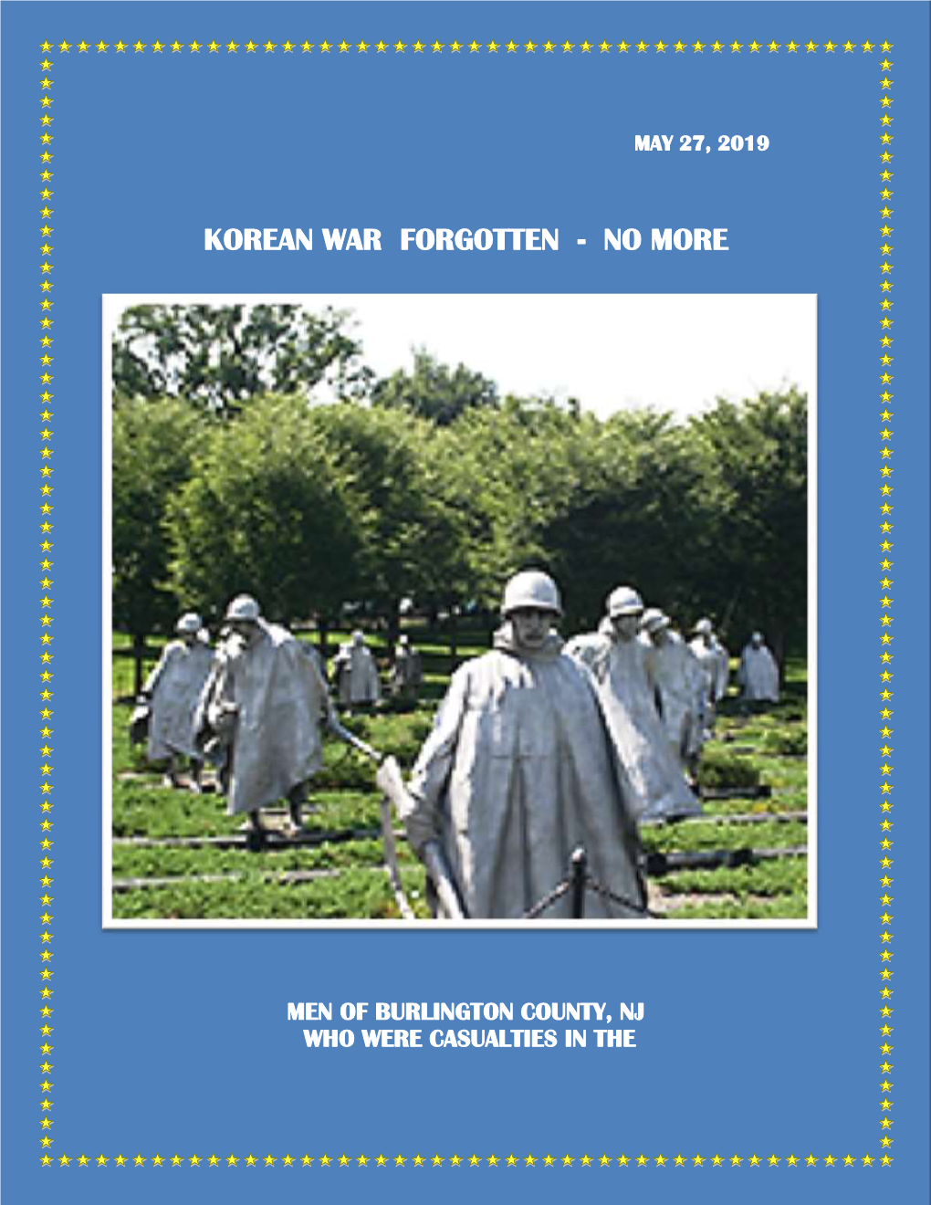 Korean War Forgotten - No More