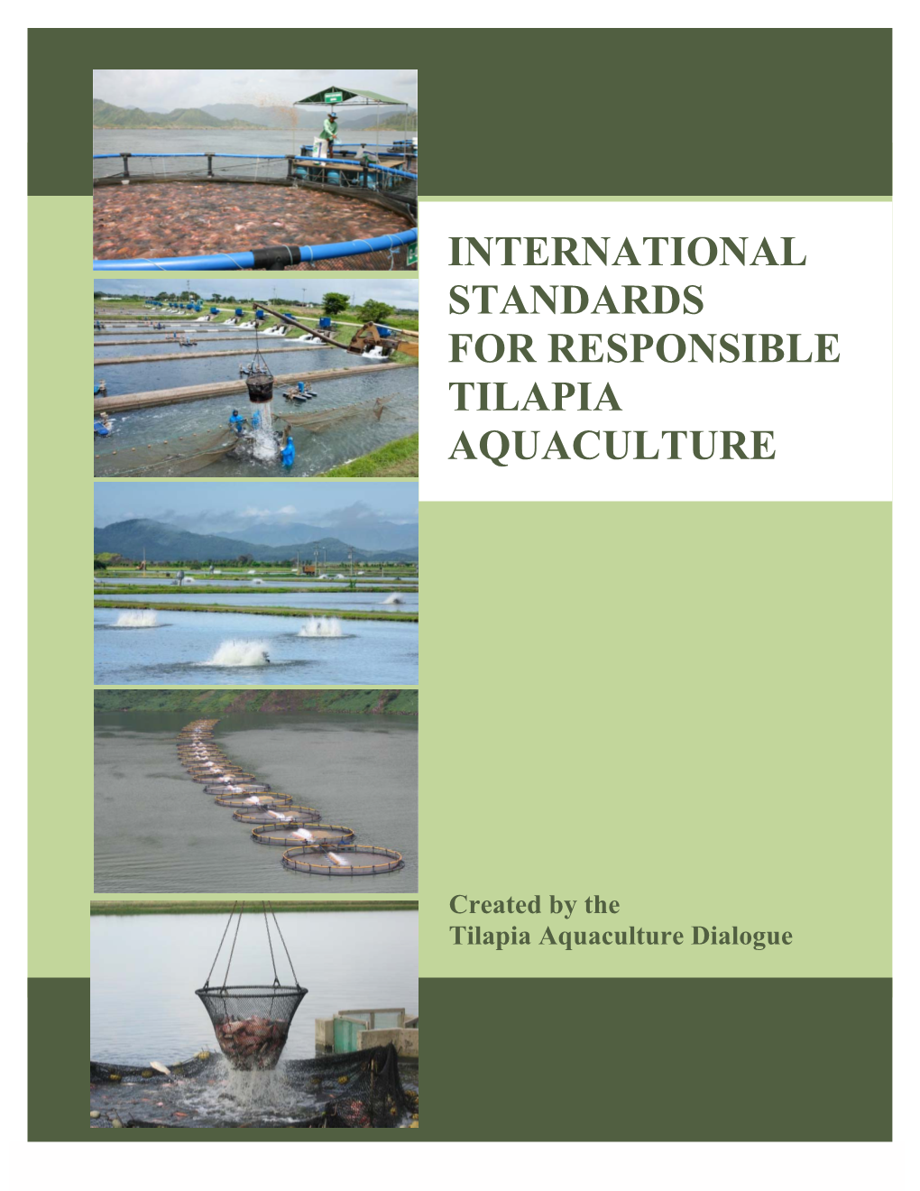 International Standards for Responsible Tilapia Aquaculture