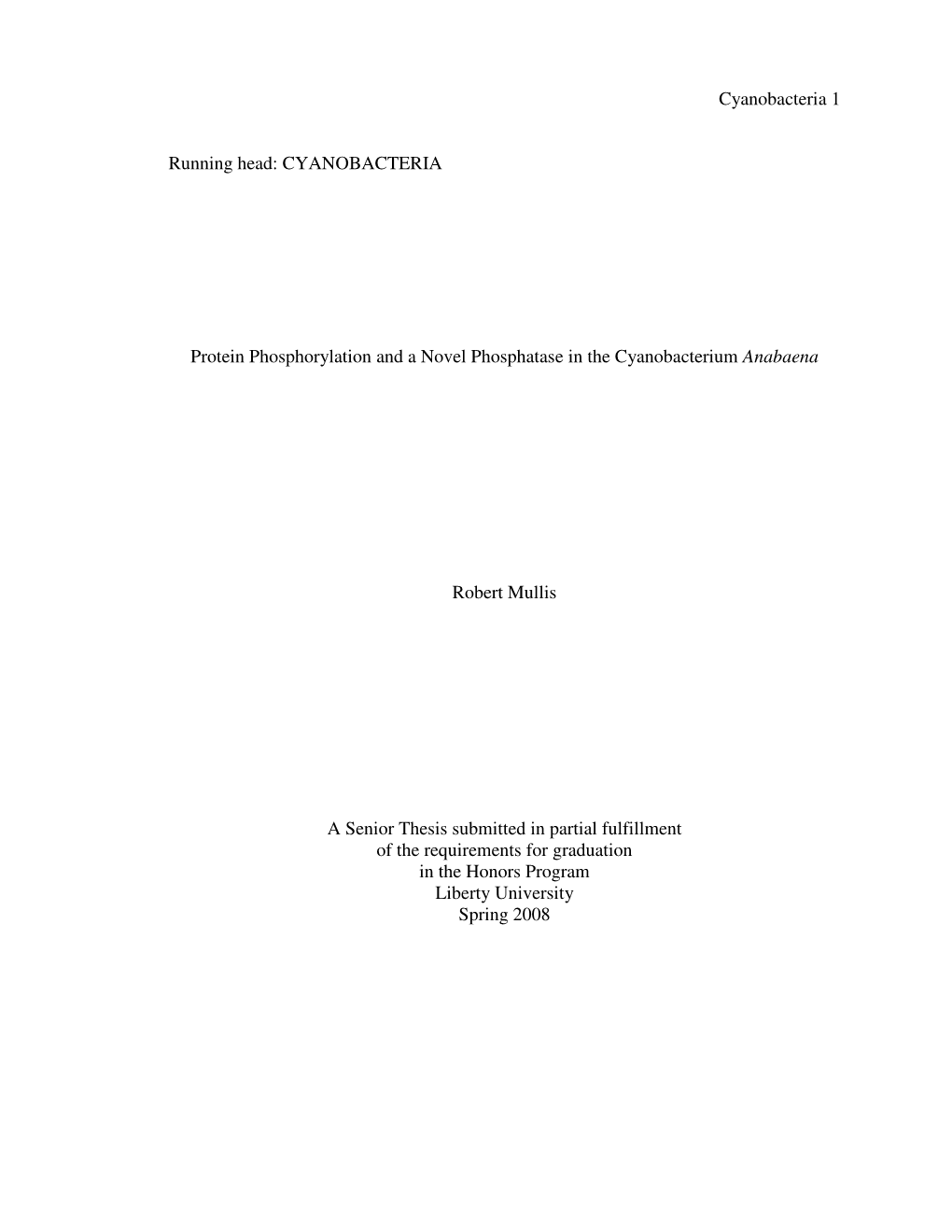 Protein Phosphorylation and a Novel Phosphatase in the Cyanobacterium Anabaena