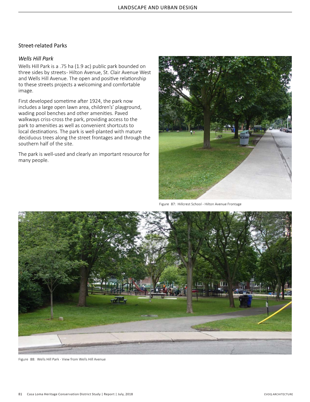 Casa Loma Heritage Conservation District Study | Report | July, 2018 EVOQ ARCHITECTURE LANDSCAPE and URBAN DESIGN