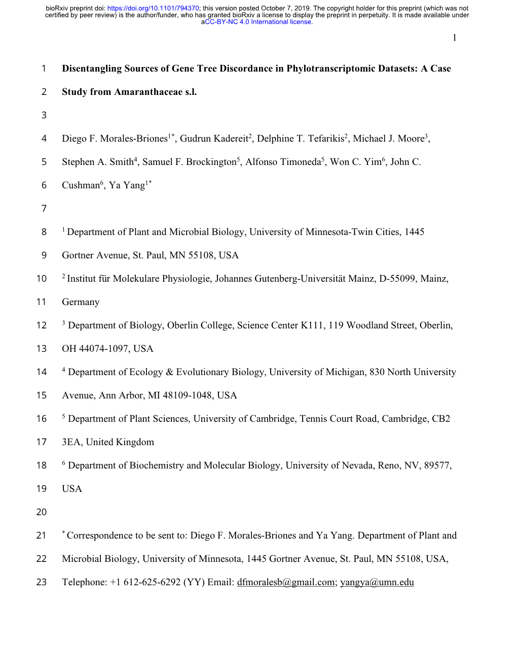 Disentangling Sources of Gene Tree Discordance in Phylotranscriptomic Datasets: a Case