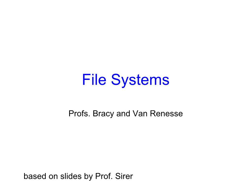 File Systems