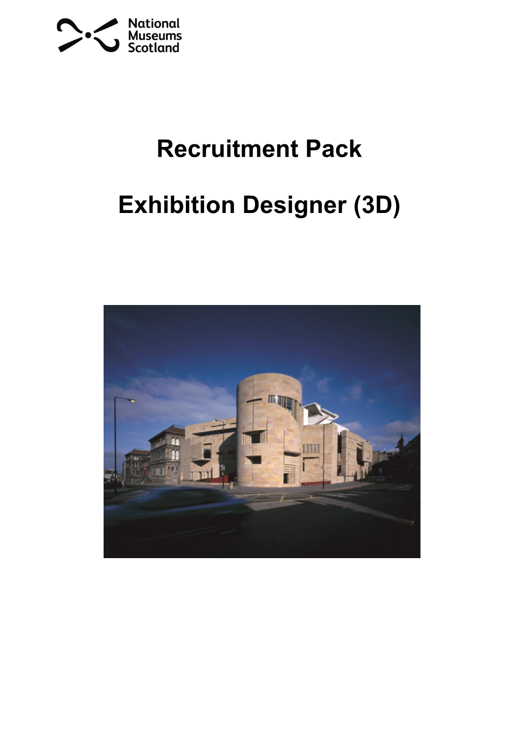 Recruitment Pack Exhibition Designer