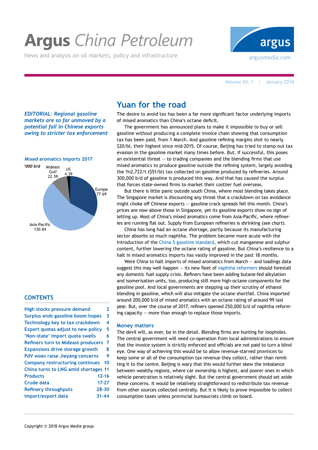 Argus China Petroleum News and Analysis on Oil Markets, Policy and Infrastructure