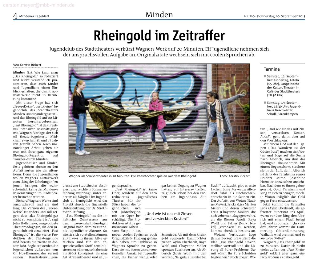 Rheingold Im Zeitraffer