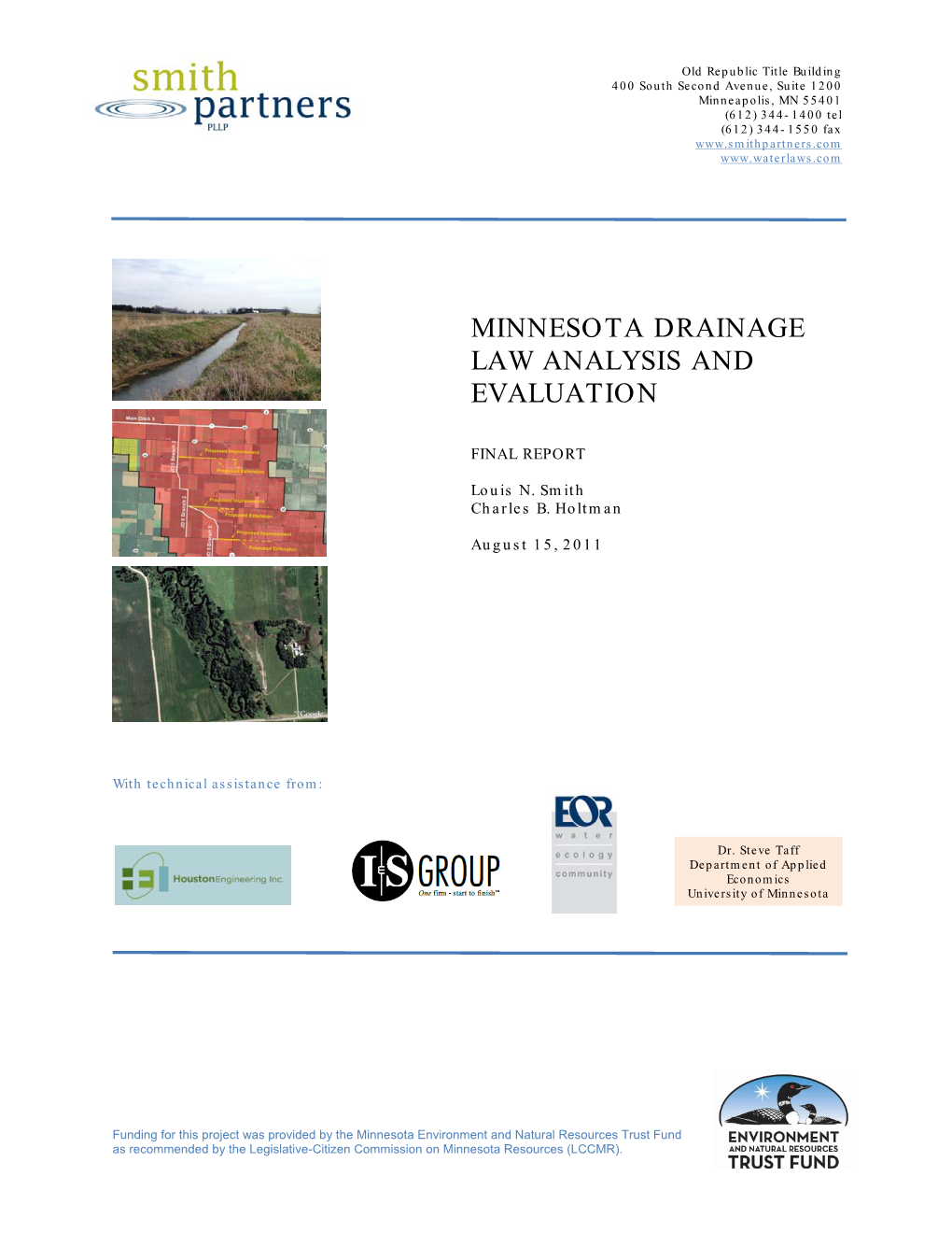Minnesota Drainage Law Analysis and Evaluation