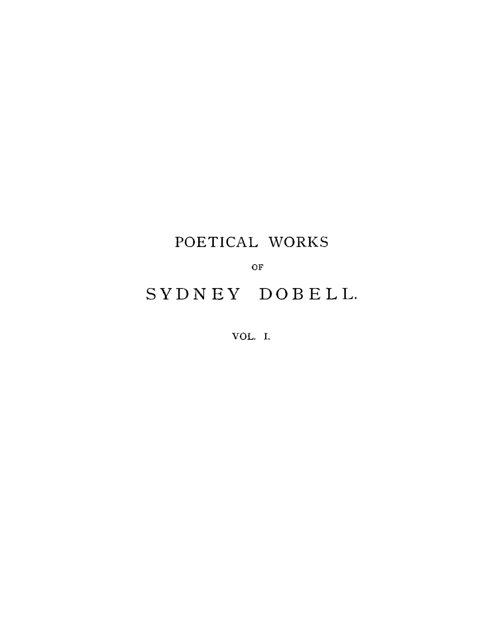 Sydney Dobell