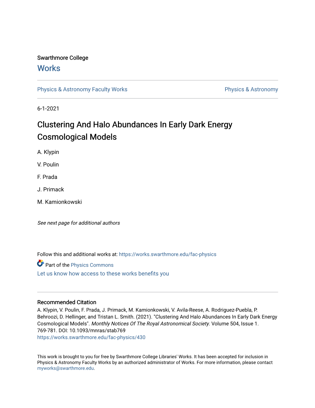 Clustering and Halo Abundances in Early Dark Energy Cosmological Models