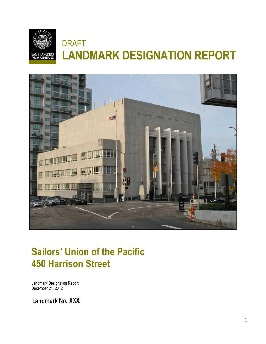 Sailors' Union of the Pacific 450 Harrison Street