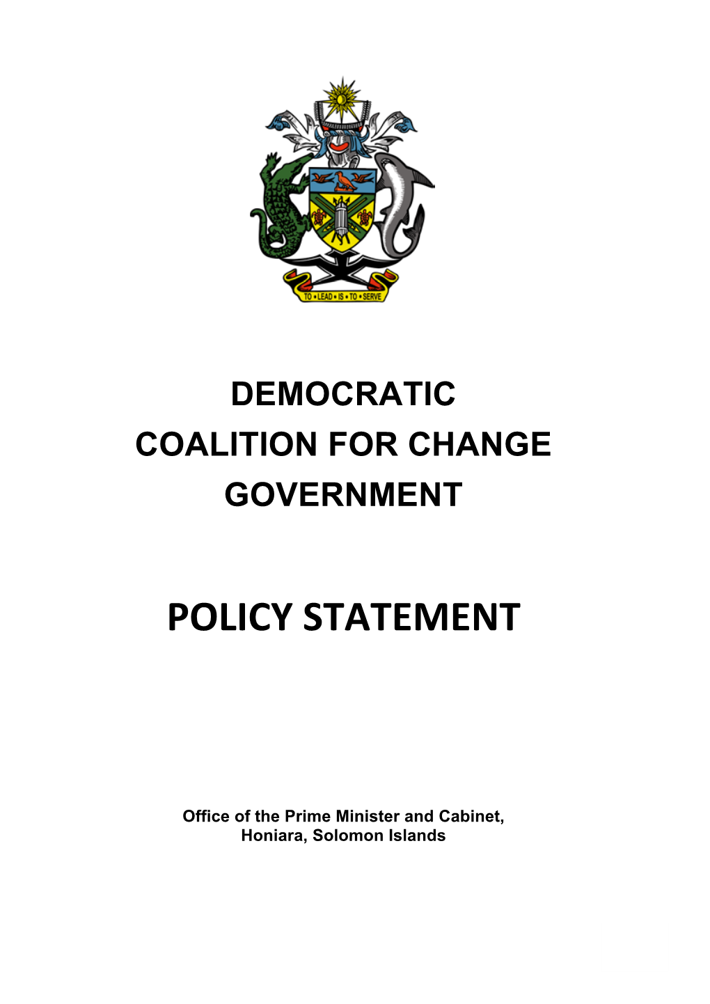 Democratic Coalition for Change Government