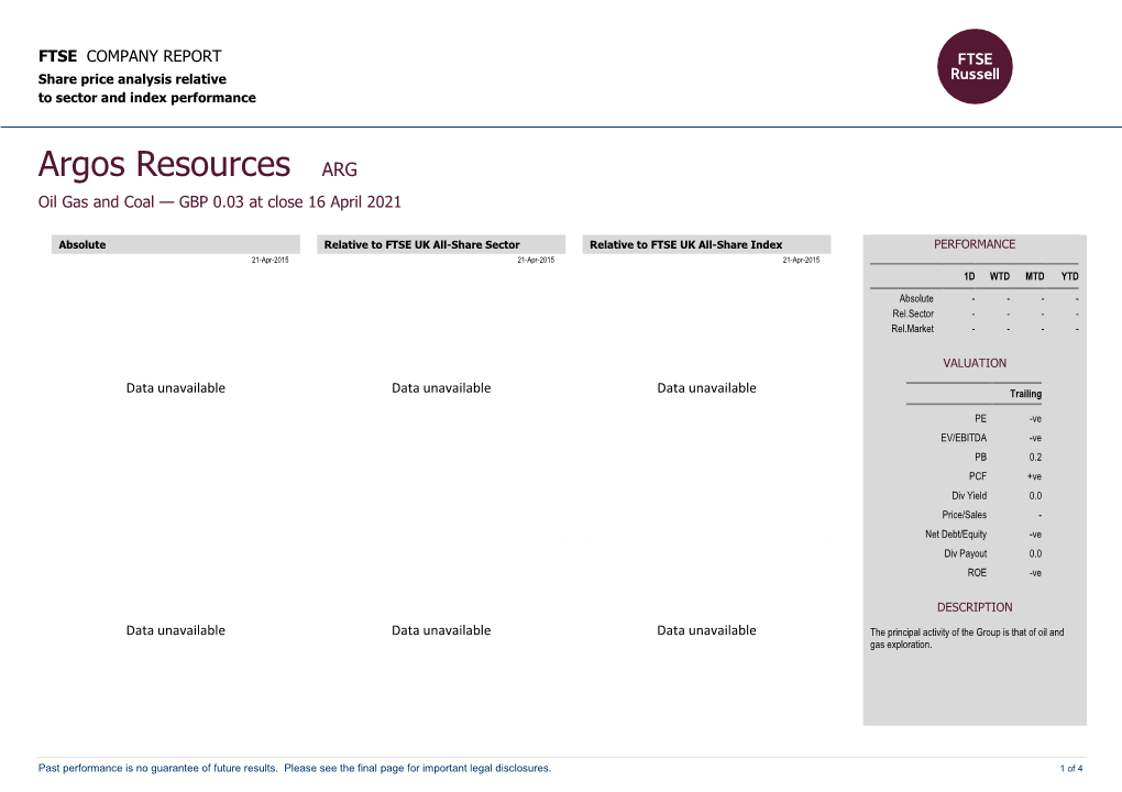 FTSE Factsheet