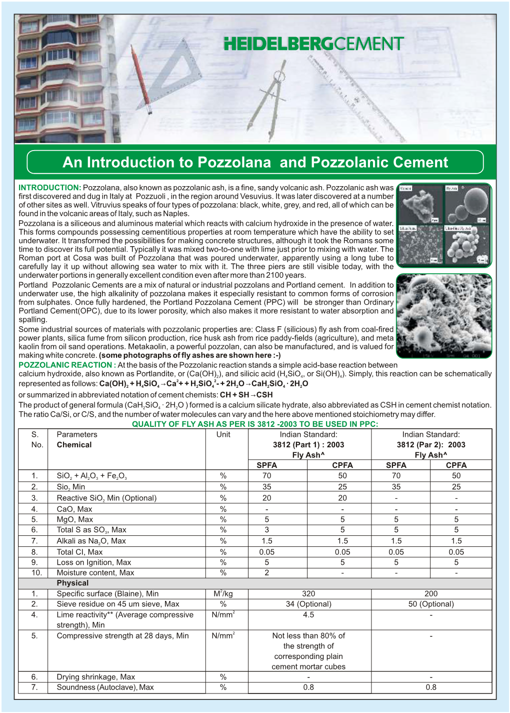 An Introduction to Pozzolana and Pozzolanic Cement