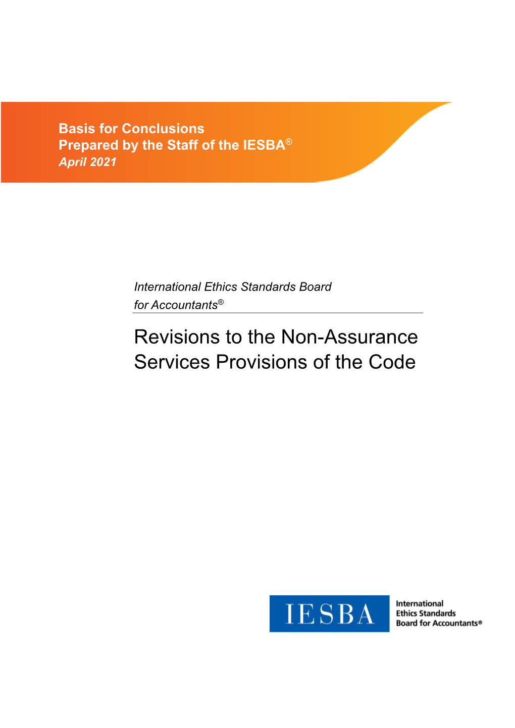 Revisions to the Non-Assurance Services Provisions of the Code