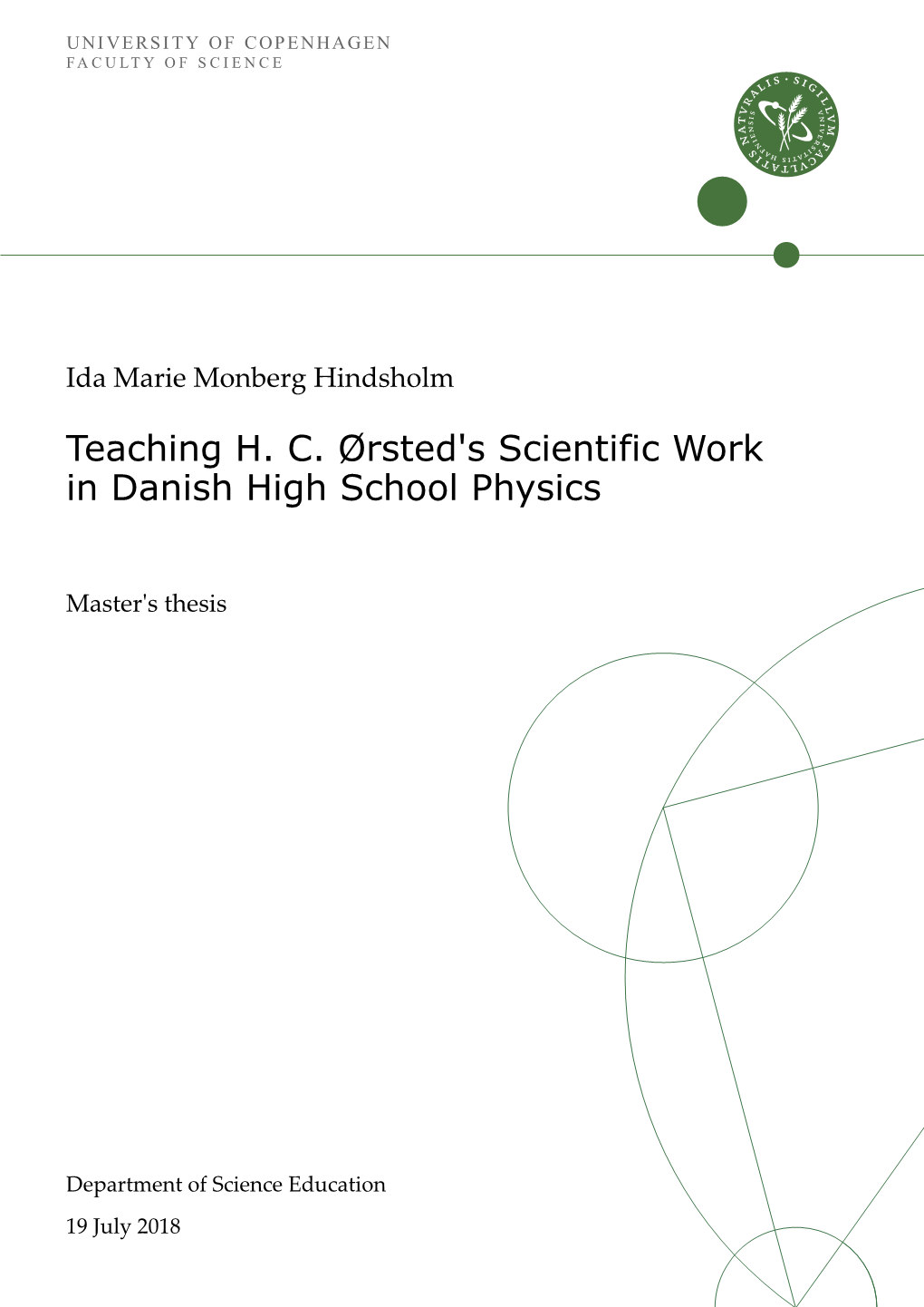 Teaching H. C. Ørsted's Scientific Work in Danish High School Physics