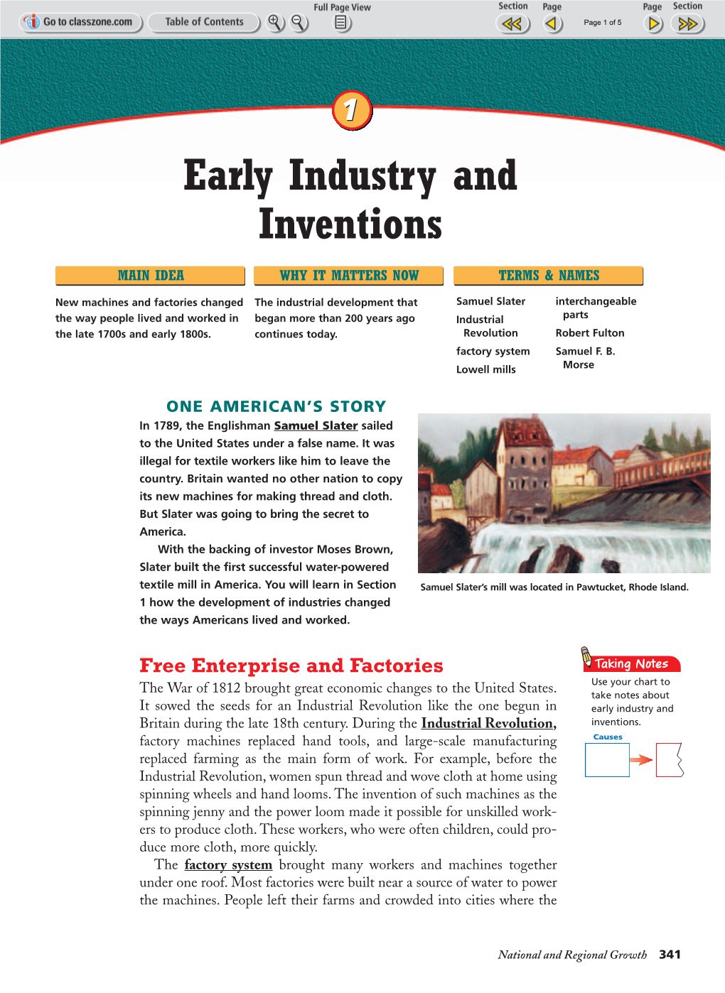 Early Industry and Inventions