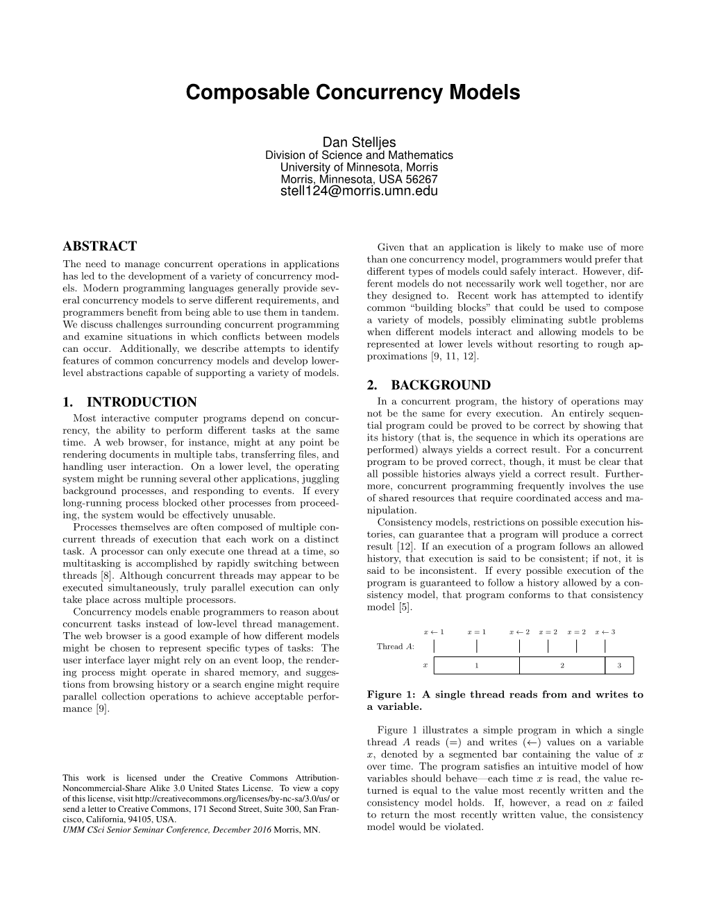 Composable Concurrency Models