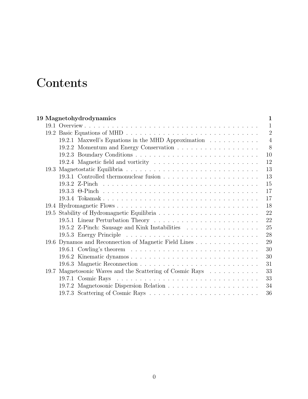 Magnetohydrodynamics 1 19.1Overview